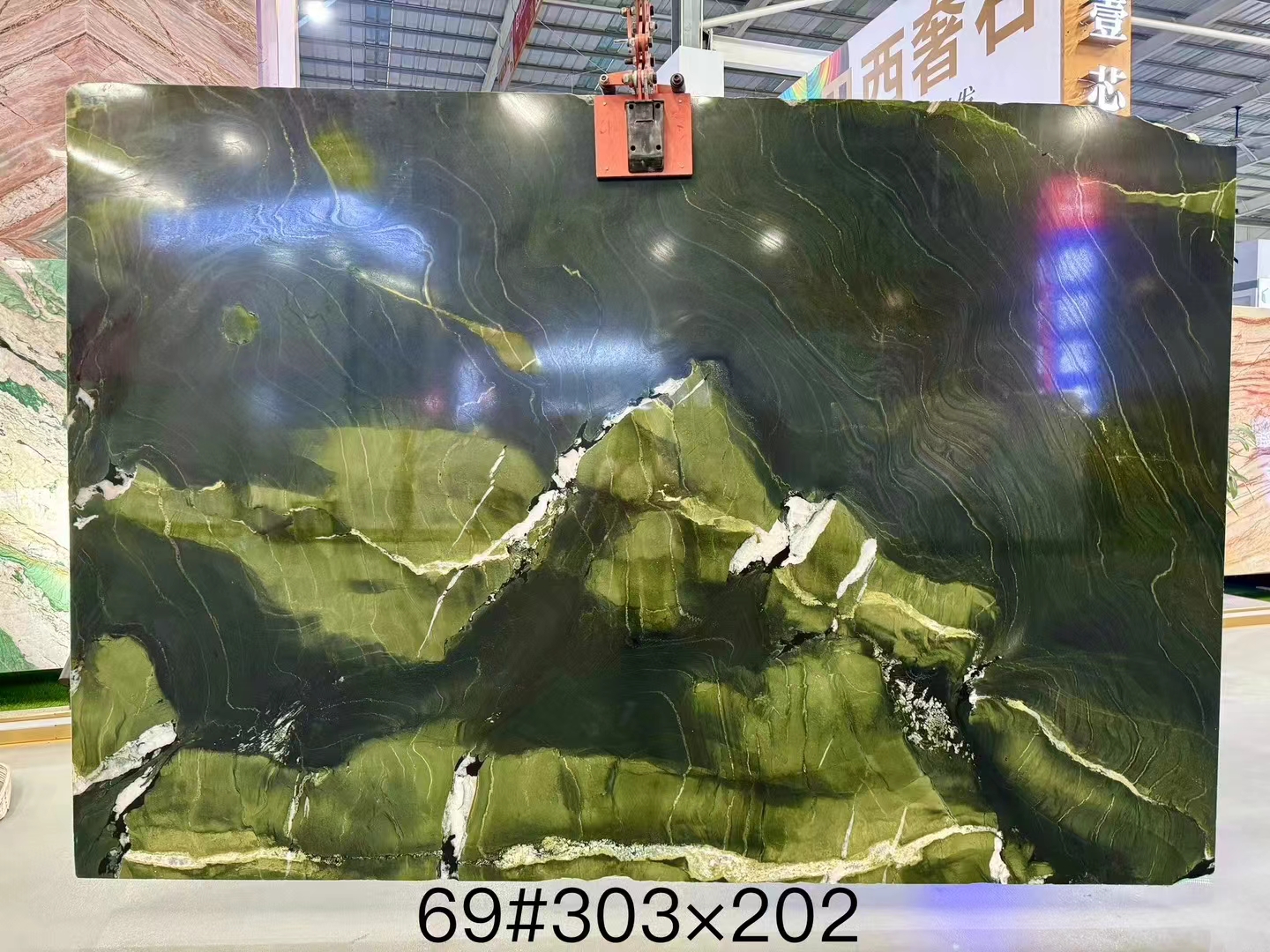Avocado green marble